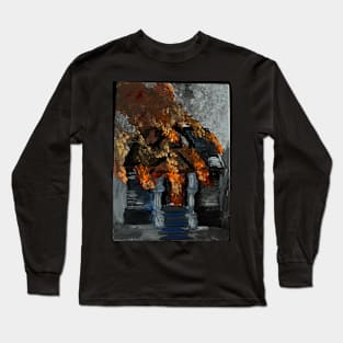 burning house Long Sleeve T-Shirt